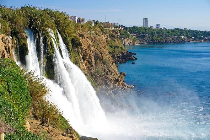 3 Different Natural Wonders Waterfall Tours in ANTALYA - Kurşunlu Falls: pine shade, river branches, and cave curiosity