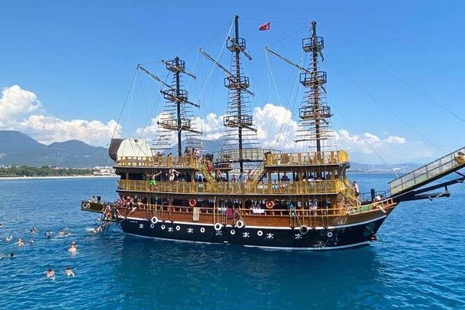 6-Hour Kemer Pirate Boat Tour with Open-Buffet Lunch from Antalya - Stop 1, Phaselis Koyu: Ancient Ruins Time Without a Full Day Hike