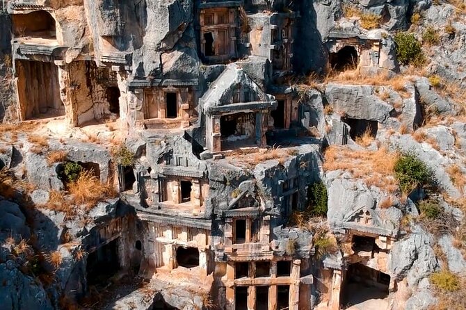 Antalya All Inclusive Kekova Sunken City Demre and Lycia Day Tour - Myra Ancient City: Lycian tombs and the Roman theater