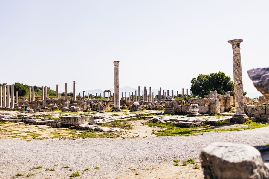 Antalya: Ancient Perge, Aspendos Theater & City of Side Tour - A riverside lunch break near the theater