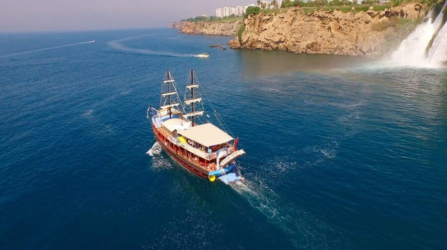 Antalya: Beach & Waterfalls Boat Trip w/ Lunch & Soft Drinks - Lara Beach swim stop: photos, short downtime, and what to pack