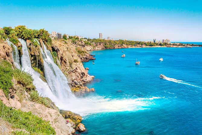 Antalya Boat Tour to Düden Waterfall with Lunch & Swimming Stops - A boat tour that starts with easy pickup in Belek