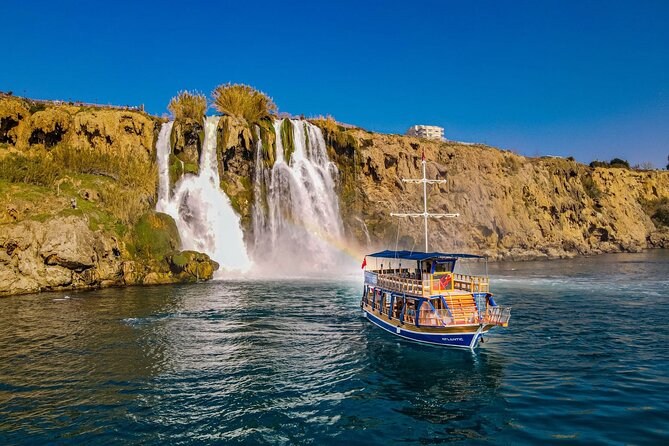 Antalya Boat Tour to Düden Waterfall with Lunch & Swimming Stops - Cruising the cliffs in search of sea turtles and dolphins