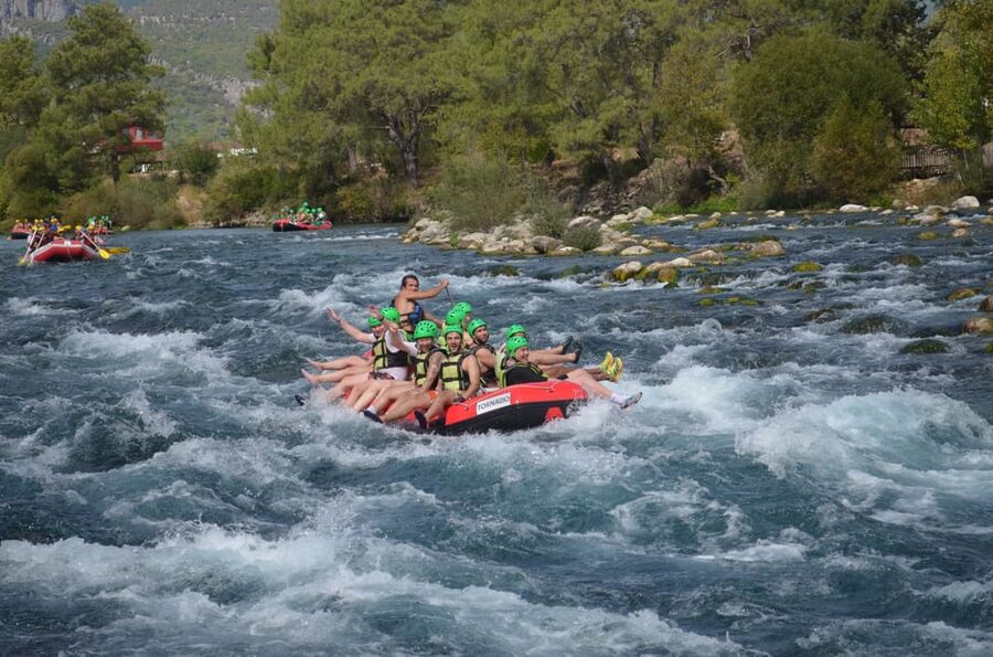 Antalya: Canyoning, Rafting, Quad, Jeep & Zipline with Lunch - Eurymedon Bridge moment: swimming under 2000-year-old stone or taking the 700m path