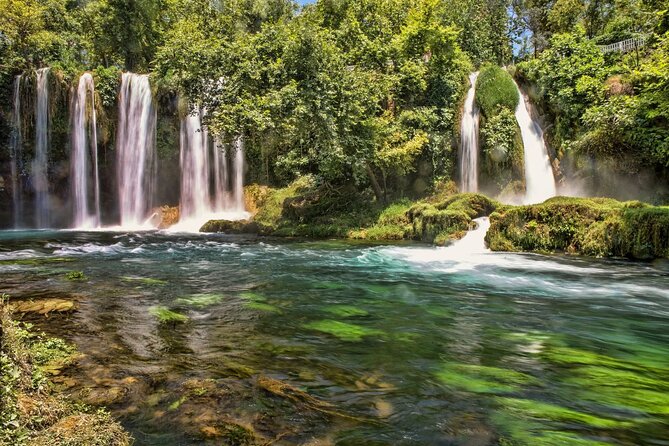 Antalya City 2 Waterfall & Boat Tour - Lower Düden Waterfall: The Dramatic Cliff Plunge Into the Sea