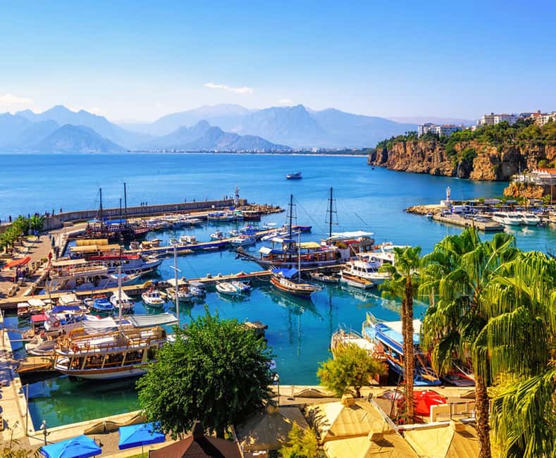 Antalya ; City tour with Double Decker Bus - Ancient city walls and why the old quarter feels like time travel