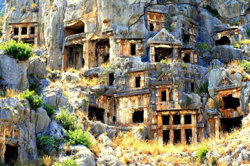 Antalya: Demre, Myra & Kekova Sunken City Guided Tour - Myra on the River Myros: Amphitheater Views and Rock-Cut Tombs