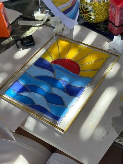 Antalya: Frame Glass Painting Workshop with Turkish Tea - Picking your design: catalogue choices and bringing your own picture