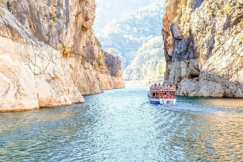 Antalya: Green Canyon Boat Trip w/Lunch near Green Lake - The Grand Canyon stretch: swimming, turquoise water, and a slow cruise rhythm