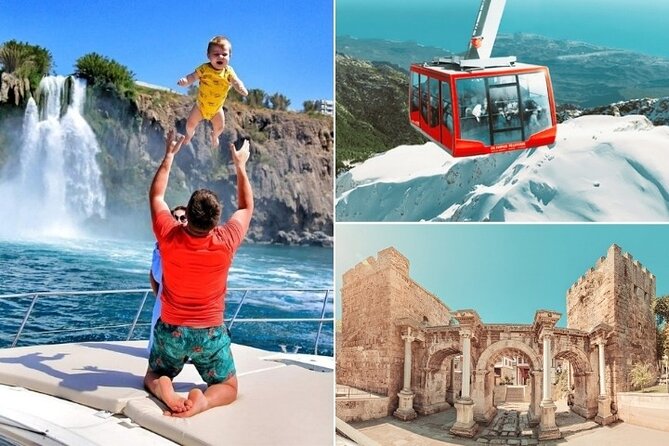 Antalya : Guided Old City Tour w/Cable Car&Waterfalls & Boat Trip - Pickup, Group Size, and the Pace You Should Expect