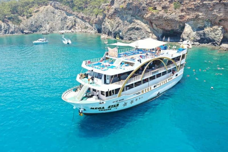 Antalya/Kemer Megastar Boat Trip w/Lunch & Hotel Pickup - The Boat Experience: DJ Energy, Captain Entertainment, and Real Places to Relax