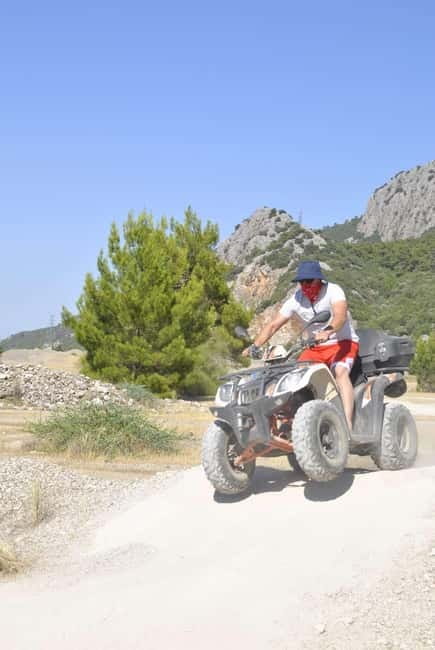 Antalya Kemer Merkez Transferli Quad Safari - Near Lara Beach and the swim stop: how that part usually works