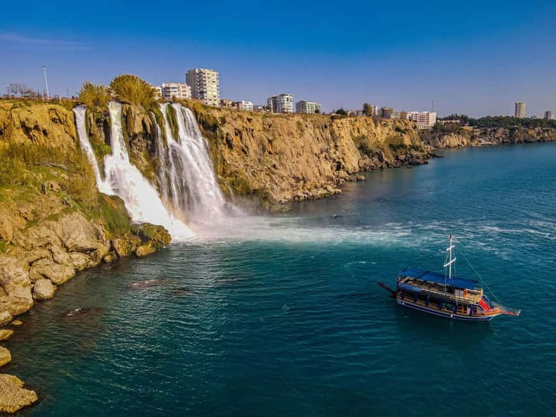 Antalya Lara,Kundu Relax Boat Trip - Düden waterfall from Lara, and the optional go-under add-on