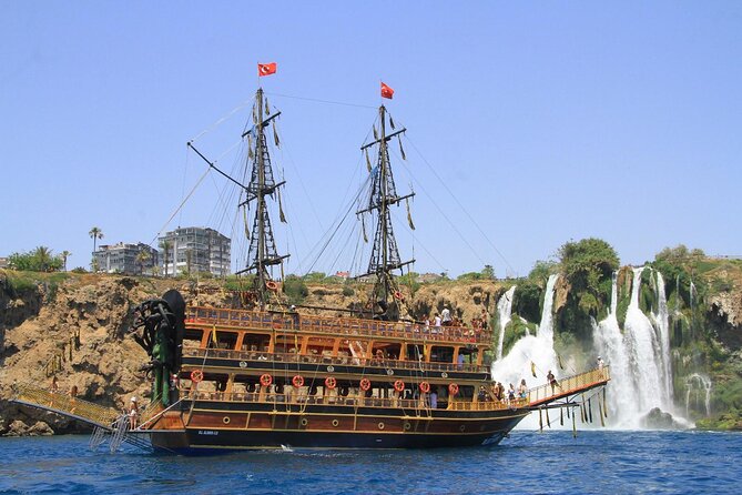 Antalya Lara Pirate Boat Day Trip with Lunch & Soft Drink - The 5-hour rhythm: waterfalls first, then swim, then boat party