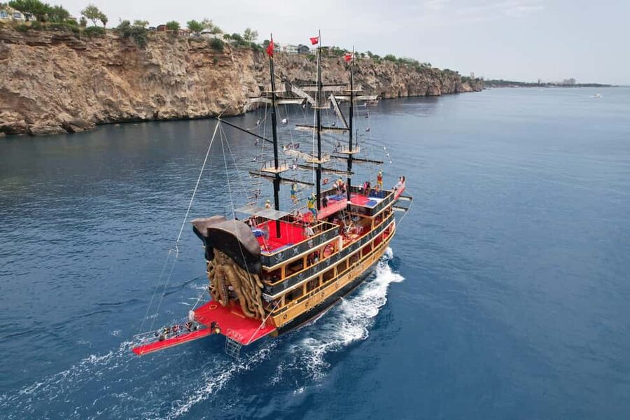 Antalya: Lara Pirate Boat Trip with Unlimited Soft Drinks - Photo Souvenirs and Onboard Extras: Budget With Real Eyes