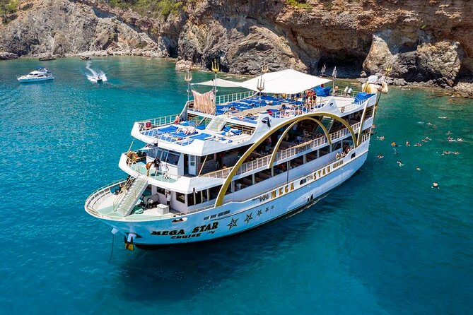 Antalya Mega Star Yacht Tour with Lunch, Foam Party & Transfer - Lunch onboard: a satisfying, no-stress buffet