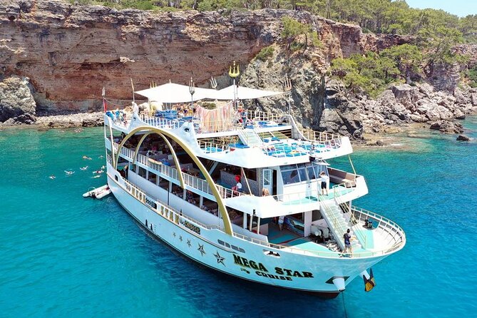 Antalya Mega Star Yacht Tour with Lunch, Foam Party & Transfer - Timing and comfort on a 10-hour yacht day