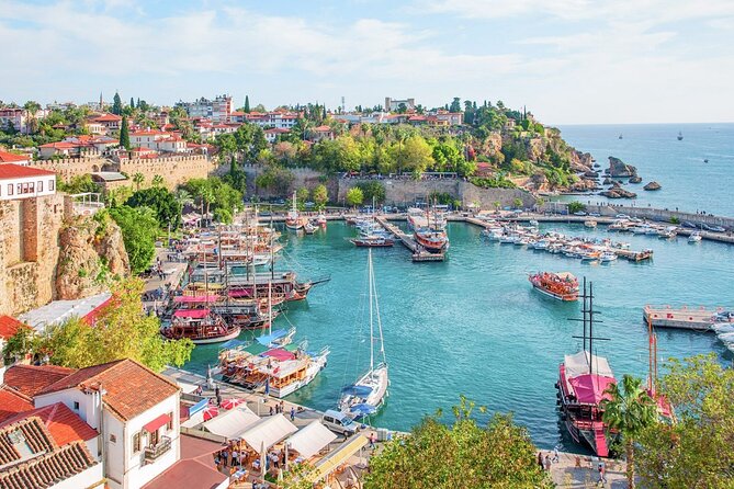 Antalya : Old City, Waterfalls with Boat & Olympos Cable Car - The boat trip finish: seeing Antalya from the waterline