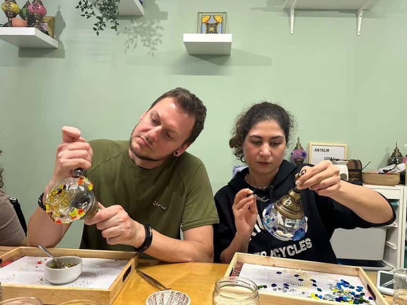Antalya Old Town: Traditional Mosaic Lamp or Candle Workshop - What You Actually Make, Mosaic Lamp or Candle Holder