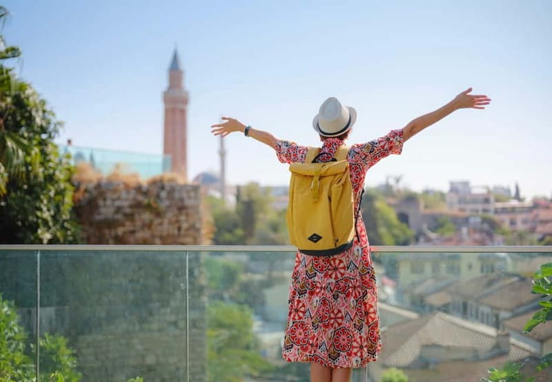 Antalya: Old Town Walking Tour with Turkish Tea and Baklava - Clock Tower (1901), Yivli Minaret, and the layered skyline of Antalya