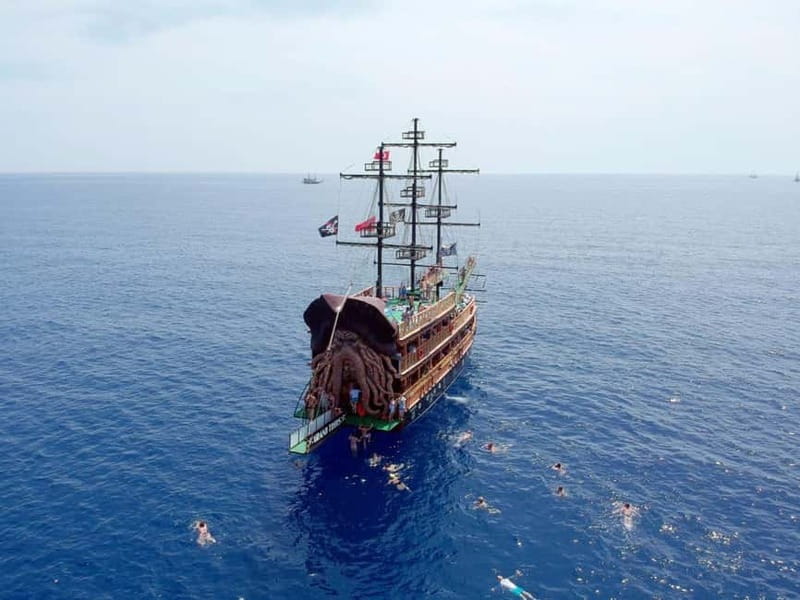 Antalya Pirate Boat: Düden Şelalesi, Swim & Foam Party - The 5.5-Hour Route, From Antalya Coast Views to Düden Waterfalls