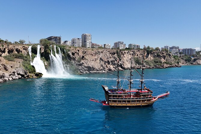 Antalya Pirate Boat Tour Visiting Duden Waterfall - Stop 1: Kundu Halk Plajı for a Low-Stress Start on the Water