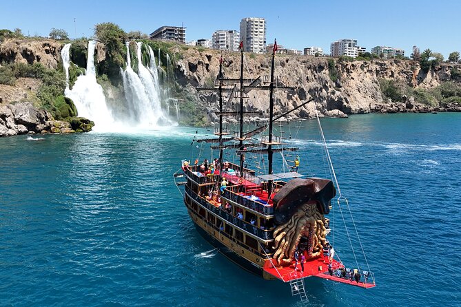 Antalya Pirate Boat Tour Visiting Duden Waterfall - Getting There: 9:00 AM Pickup, Shared Transfers, and the Meeting Point