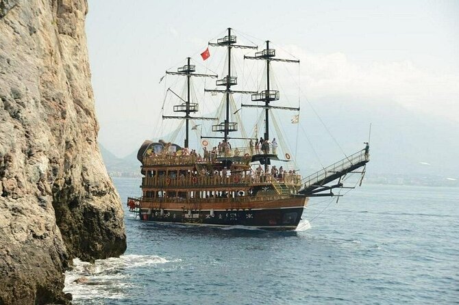 Antalya Pirate Boat Tour with Lunch & Free Soft Drinks - Swimming and snorkeling stops: make the most of the water time