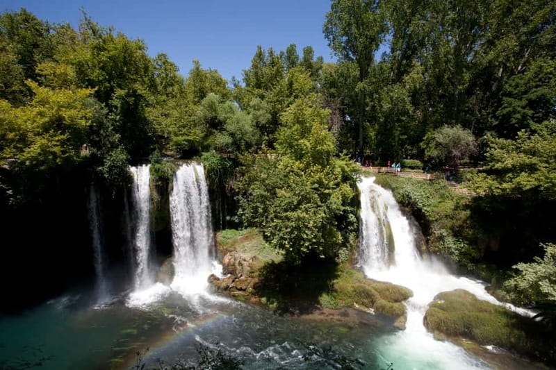 Antalya Private City Tour Waterfalls and Old Town Boat Tour - Upper Düden Falls: The Walk-Behind Cave Moment