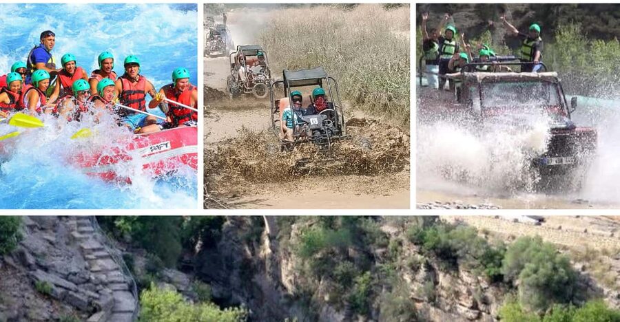 Antalya: Rafting Jeep Buggy&Quad Safari zipline canyon visit - Zipline over the canyon: the moment your brain forgets everything else
