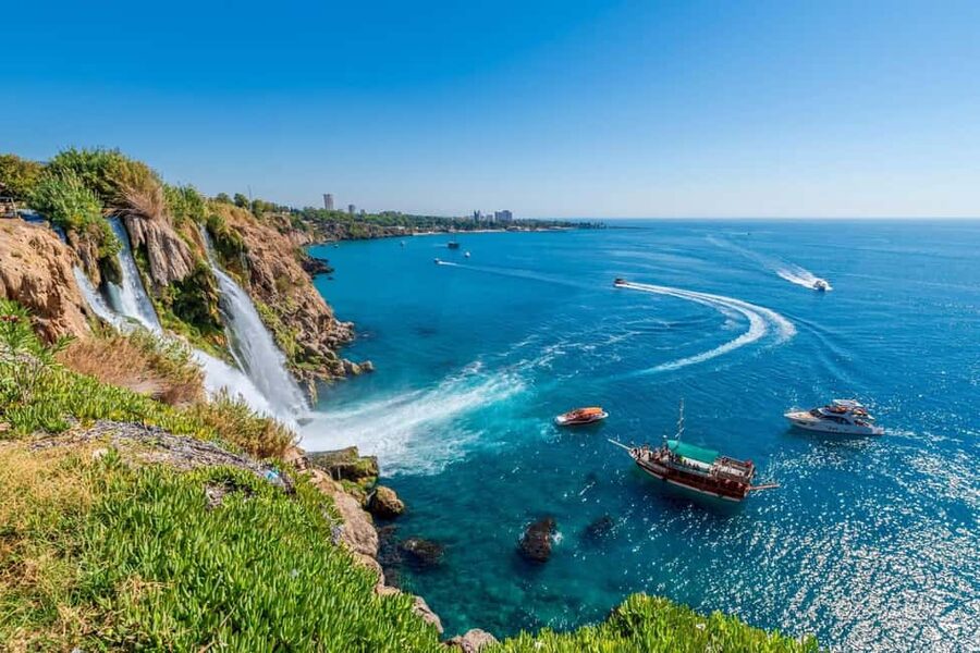 Antalya Relax Boat Trip w/Lunch, Soft Drinks & Transfer - Stop One: Lara Beach, Swim Breaks, and Beach Photos