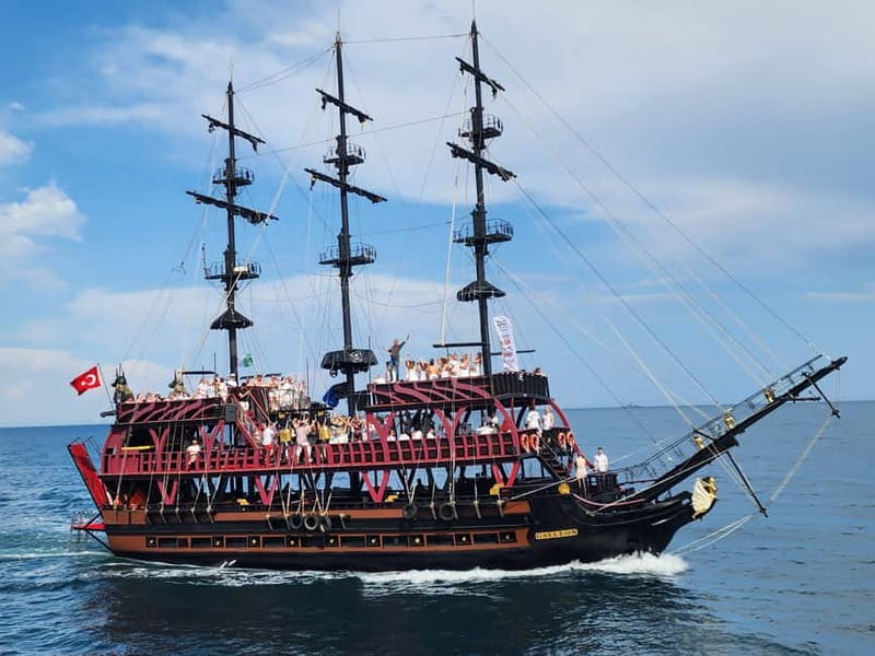 From Antalya: Kemer Pirate Party Boat Trip w/Lunch & Pickup - Lunch on Deck: What Sea Time Tastes Like