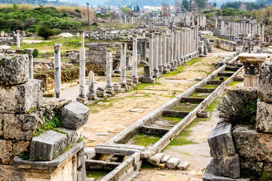 From Antalya: Perge, Aspendos & city of Side Private Tour - Perge’s stadium, gates, baths, and the feeling of a real city