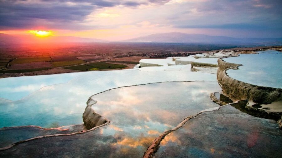 From Antalya: Private Day Tour to Pamukkale and Hierapolis - Entering Pamukkale’s travertine terraces and thermal pools