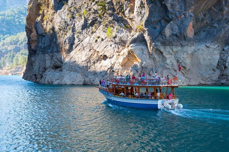 From Belek: Green Canyon Boat Trip with Lunch and Drinks - Swim stops in Green Canyon: the best reason to book