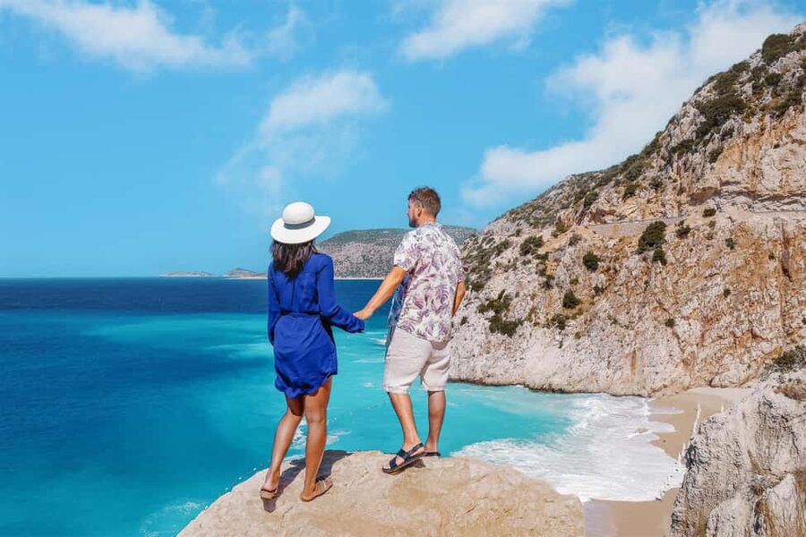 From Kemer: Kas and Kaputas Beach Small Group Day Trip - Kaputaş Beach: turquoise water, cliff views, and how to use your time