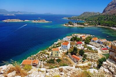 Greek island of Megisti (Kastellorizo) from Antalya and regions