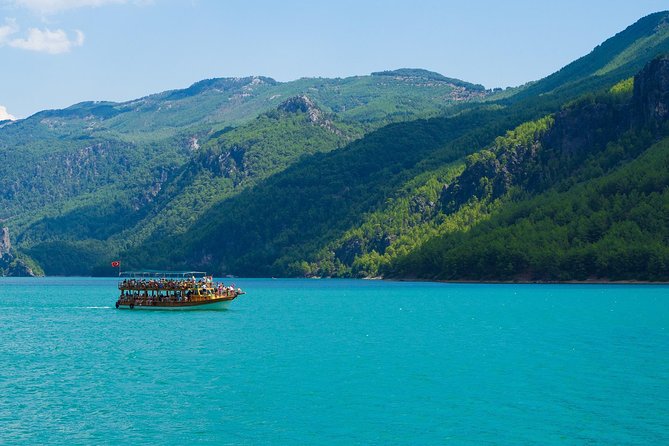 Green Canyon Boat Tour with Lunch From Antalya - Drinks and the onboard reality check