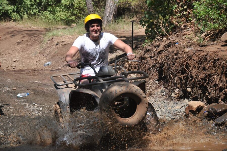 Kemer: Forest, Mud, and Streams Quad Safari Tour with Pickup - Your 1.5 Hours on the Quad: What the Ride Feels Like