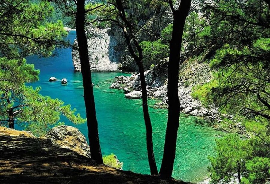 Kemer Porto Genoese-Sazak Bays Boat Trip With Mud Baths - Key highlights at a glance