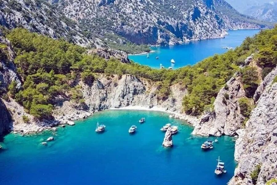 Kemer Porto Genoese-Sazak Bays Boat Trip With Mud Baths - Getting to the boat: hotel pickup that actually matters
