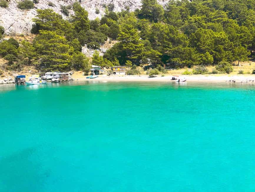 Kemer Porto Genoese-Sazak Bays Boat Trip With Mud Baths - Akseki Bays: quieter coves and another chance to enjoy the deck
