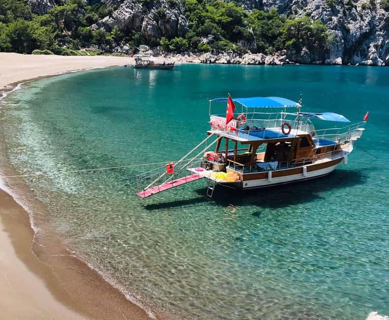 Kemer Porto Genoese-Sazak Bays Boat Trip With Mud Baths - The mud bath stop: how to make it actually happen