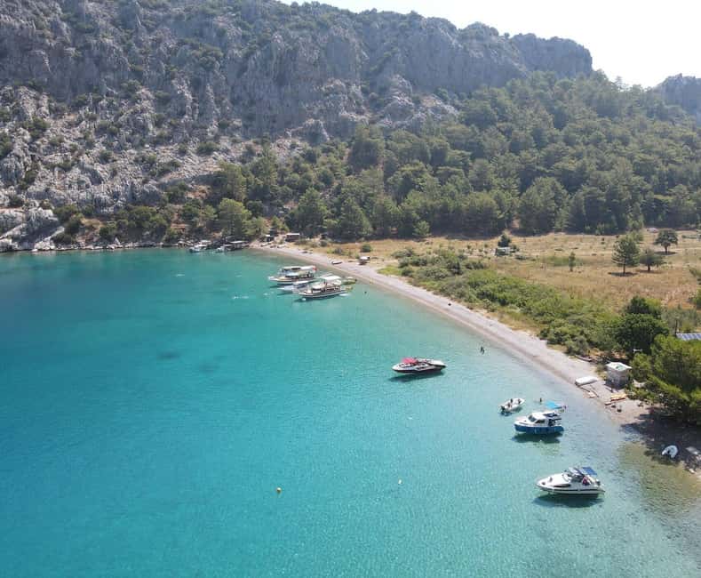 Kemer Porto Genoese-Sazak Bays Boat Trip With Mud Baths - BBQ lunch and drinks: good fuel, and you should plan for drinks separately