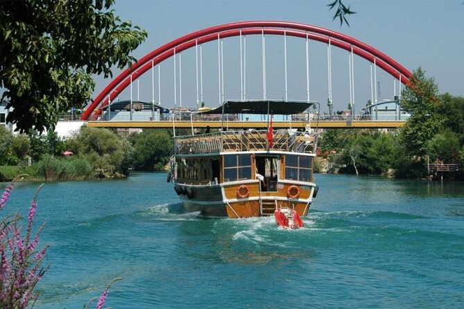 Manavgat Boat Tour from Antalya with Waterfall and Turkish Bazaar - Manavgat River boat cruise, swim time, and the fresh-meets-salty moment