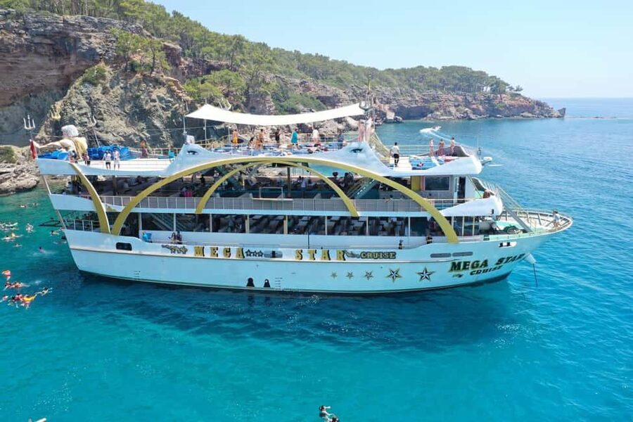 Megastar Boat Tour From Antalya Belek Kemer - Lunch On Board: local dishes, kid-friendly food, and what to do