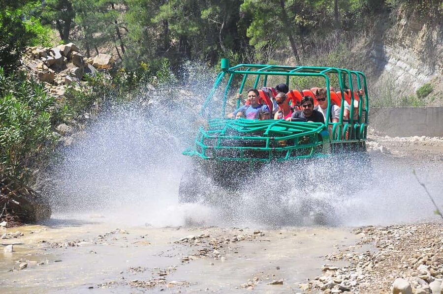 Monster Truck Adventure, Buggy, Rafting & Zipline + Lunch - Rafting the wild river: wet, loud, and surprisingly fun