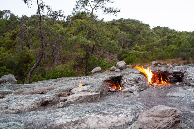 Olympos, Cirali, Chimera Night Tour with Dinner at Ulupinar - Yanartas, the Mount of Fire stop built for dusk viewing
