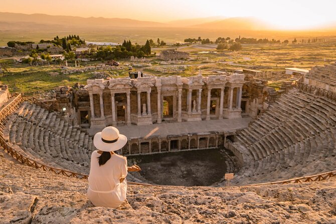 Pamukkale Hierapolis Cleopatra Pool Tour with Lunch from Antalya - Hierapolis ruins: seeing ancient city life in one compact block