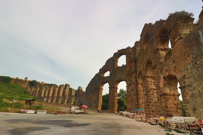 Perge Aspendos Aquaduct Side with Waterfall - Timing and Weather: When Manavgat and the Ruins Behave